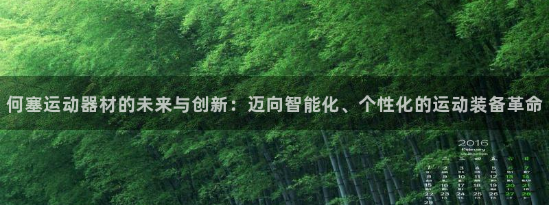 凯捷体育软件:何塞运动器材的未来与创新:迈向智能化、个性化的